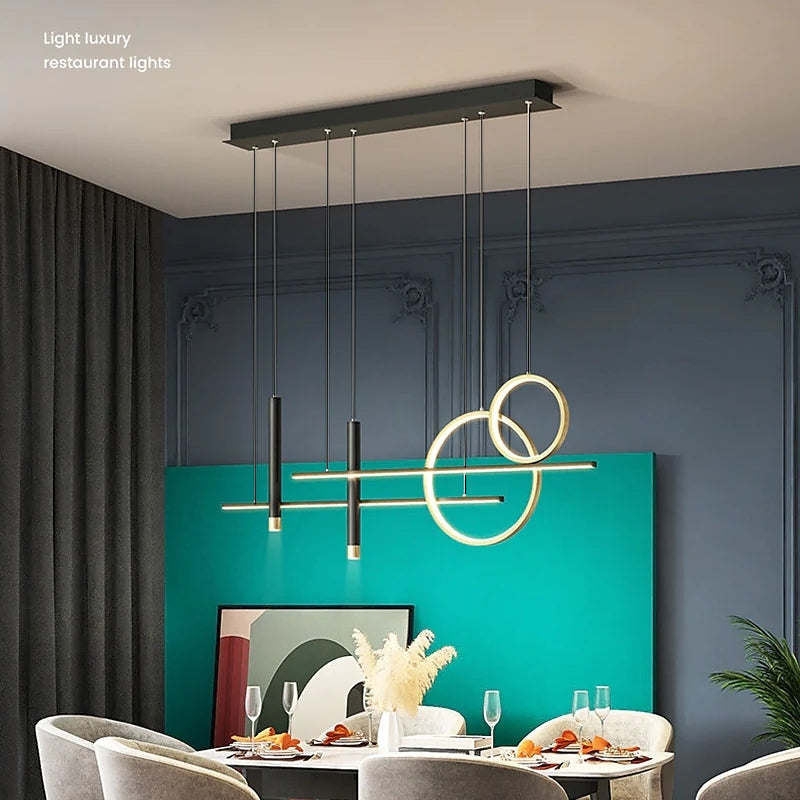 Madina Modern Pendant Light over dining table, light luxury
