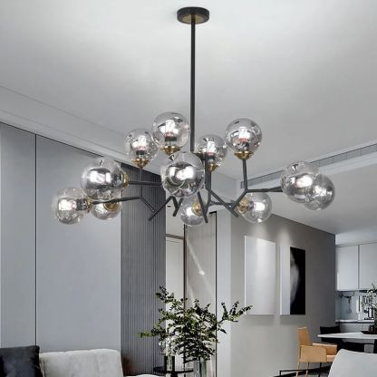 Valentina Pendant Light in Modern Living Room - Glass Shades