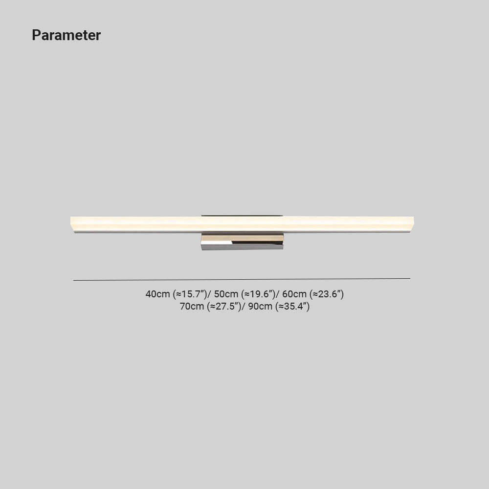 Leigh Vanity Light sizes: 40-90cm. Modern bathroom lighting.