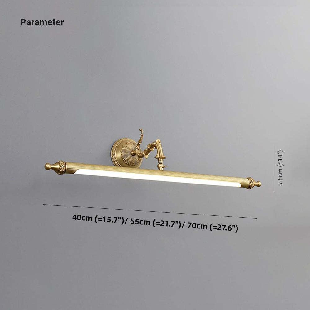 Félicie Vintage Wall Lamp dimensions, gold resin & glass