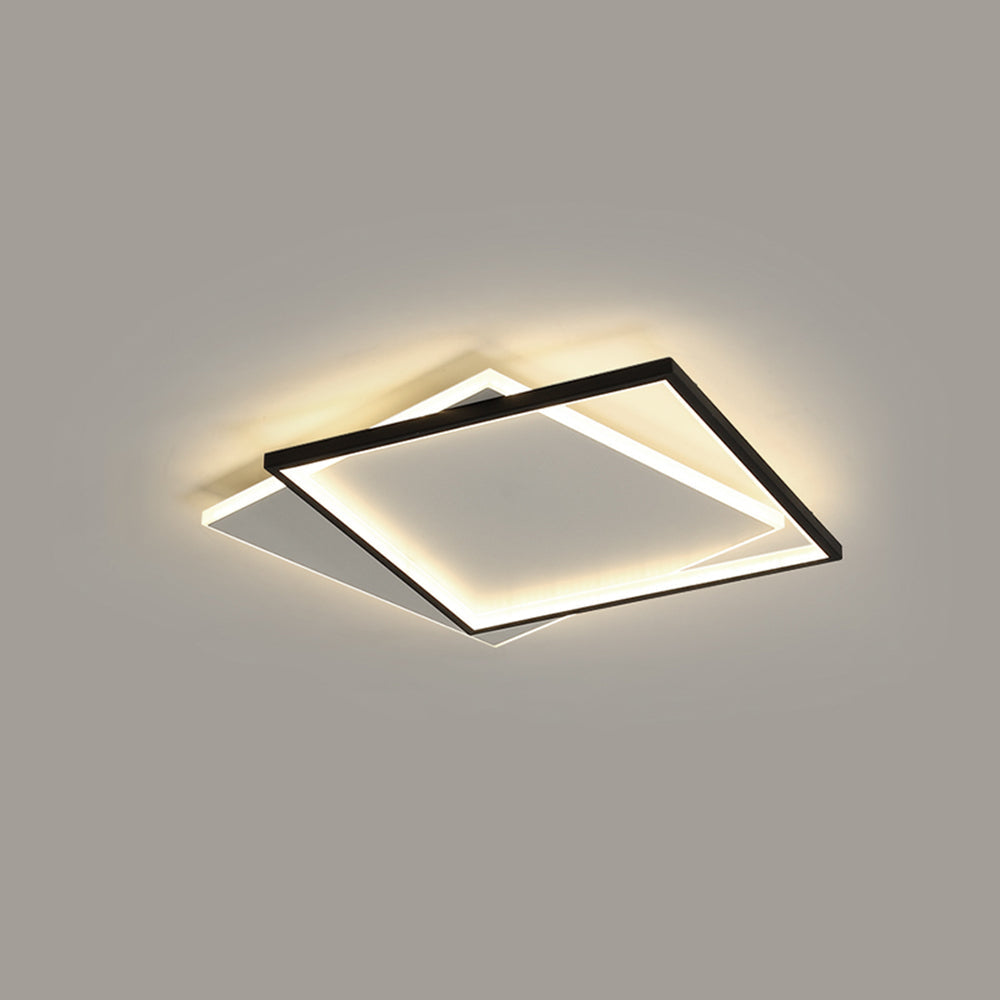 Modern Quinn Square Ceiling Light - Geometric Design