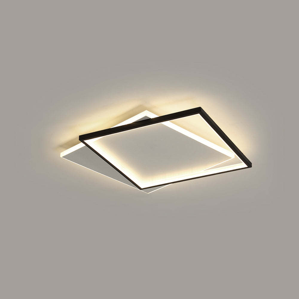 Modern Quinn Square Ceiling Light - Geometric Design