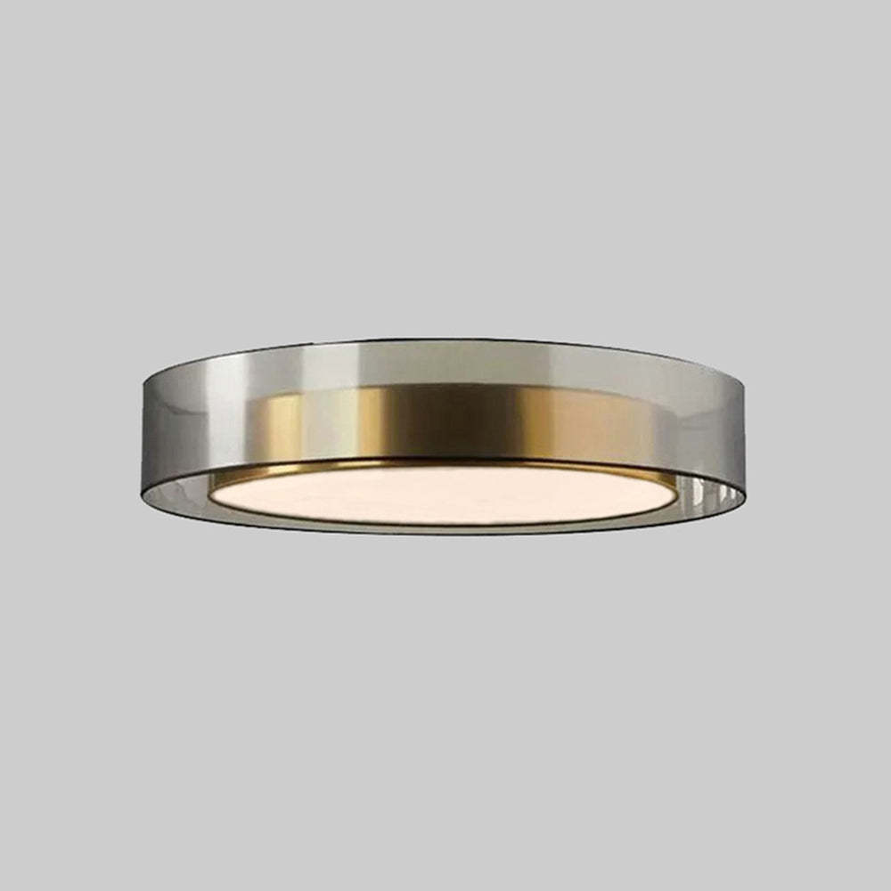 Quinn Nordic Modern Round LED Ceiling Light, gold finish