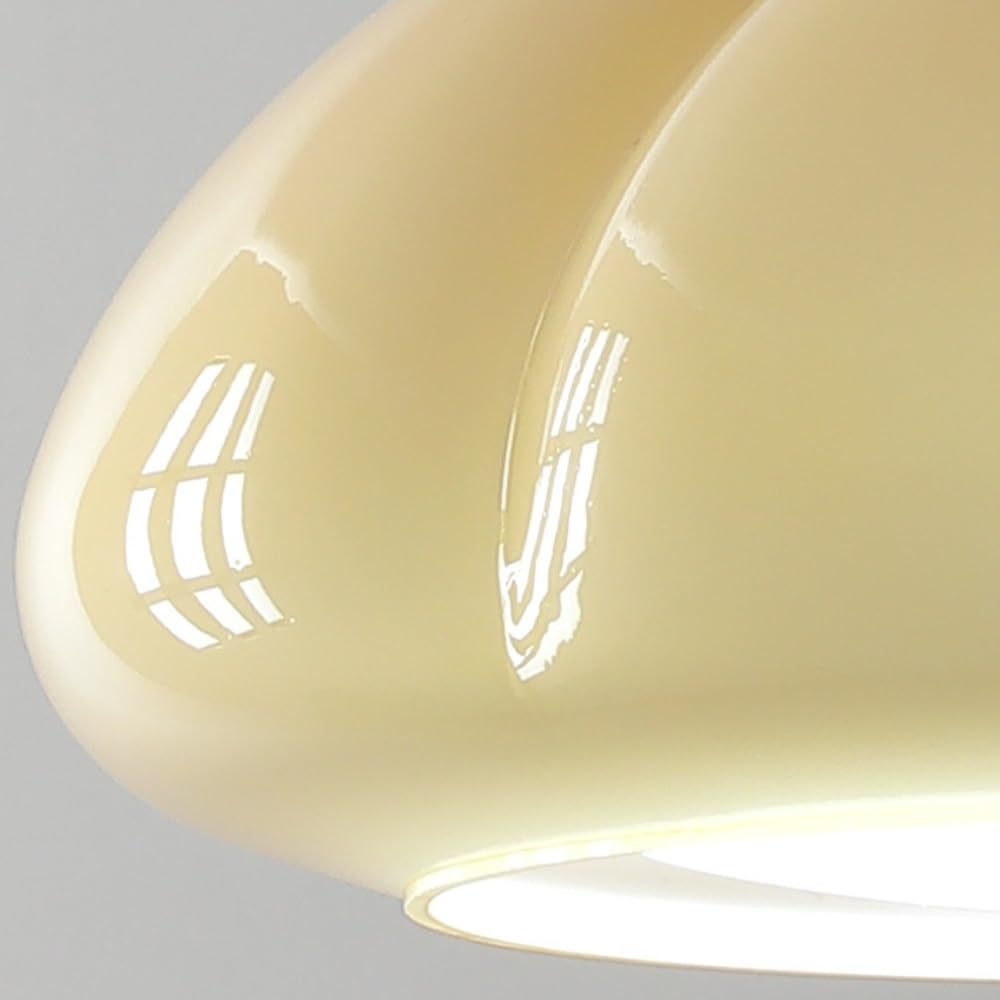 Hailie Retro Pendant Light - Pumpkin Glass Shade Detail