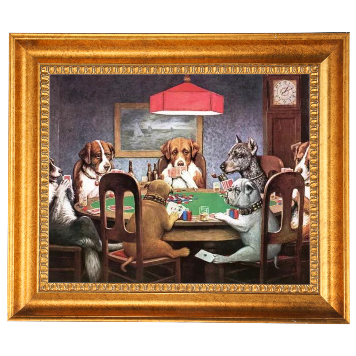 Dogs Playing Poker Art Print