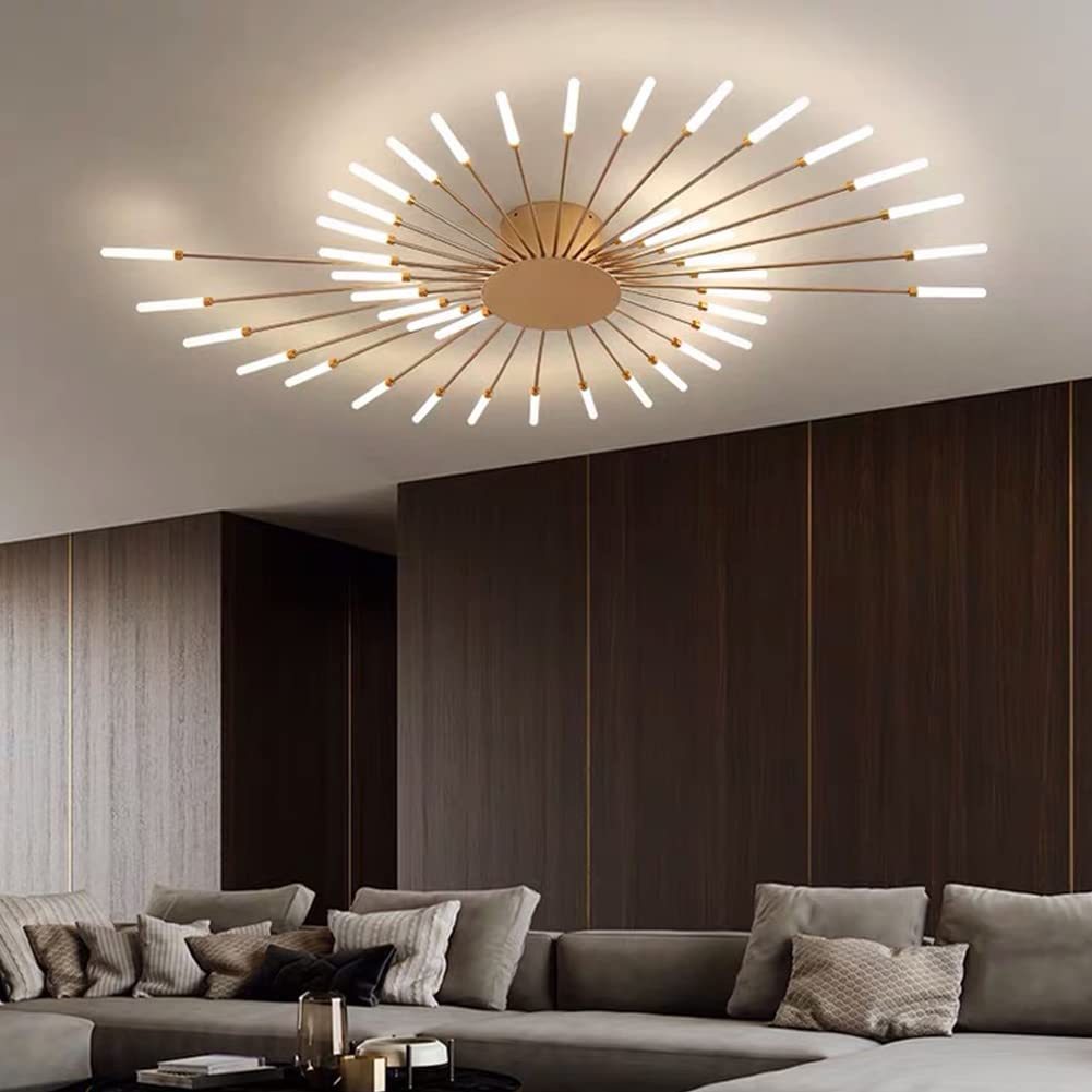 Lowry Fireworks Ceiling Light in Living Room