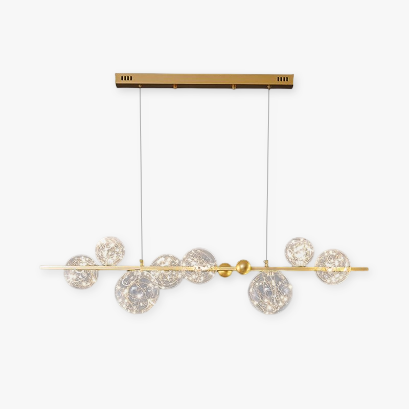 Valentina Art Deco Chandelier with Globe Glass Shades Valentina Art Deco Globe Metal Glass Chandelier