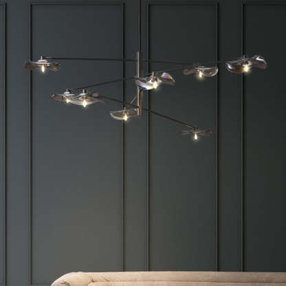 Carins pendant light: modern branch design, black metal fixture