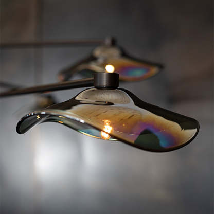 Carins Pendant Light: Lotus Leaf Glass Shade