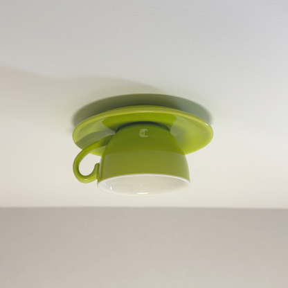 Green Morandi Coffee Cup Ceiling Light