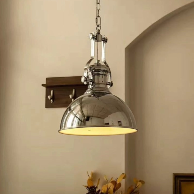 Alessio Chrome Pendant Light, Industrial LED Lighting