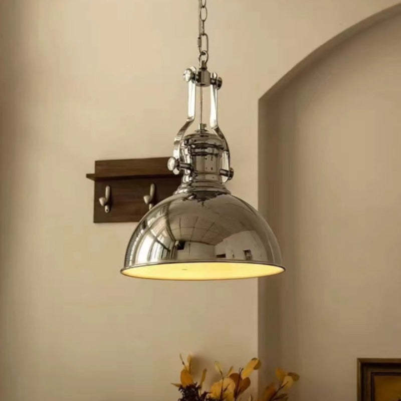 Alessio Chrome Pendant Light, Industrial LED Lighting