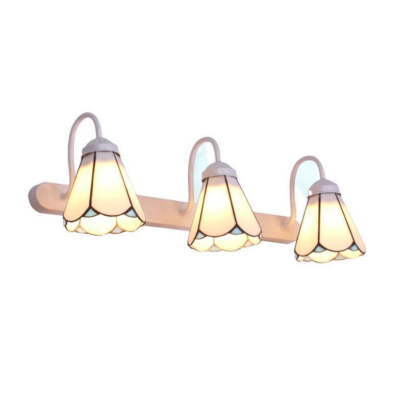 Triple Flower Wall Lamp - Vintage Metal Lighting