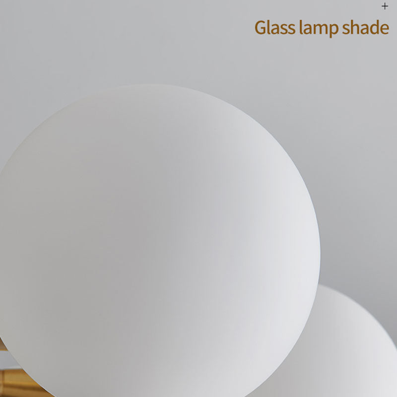 Close-up: Valentina glass lamp shade.
