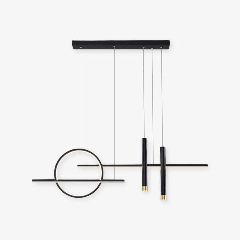 Madina Modern LED Pendant Light - Black and Gold, modern design