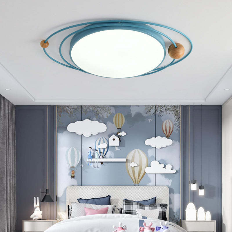 Quinn Ceiling Light in a Kid's Bedroom, Galaxy Design