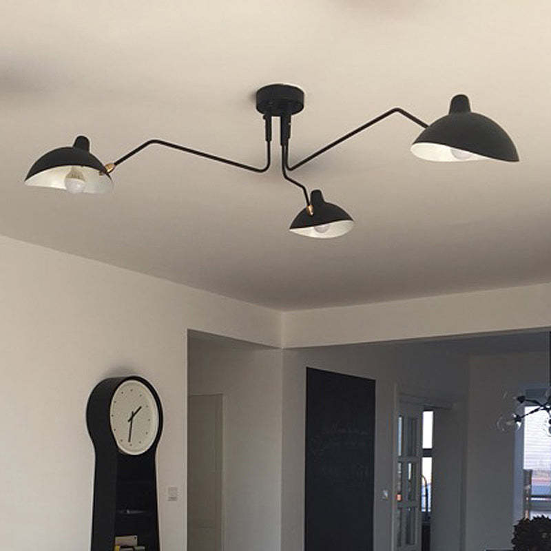 Schmitt Pendant Light - Black Metal Fixture, in a room