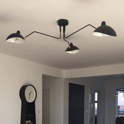 Schmitt Pendant Light - Black Metal Fixture, in a room