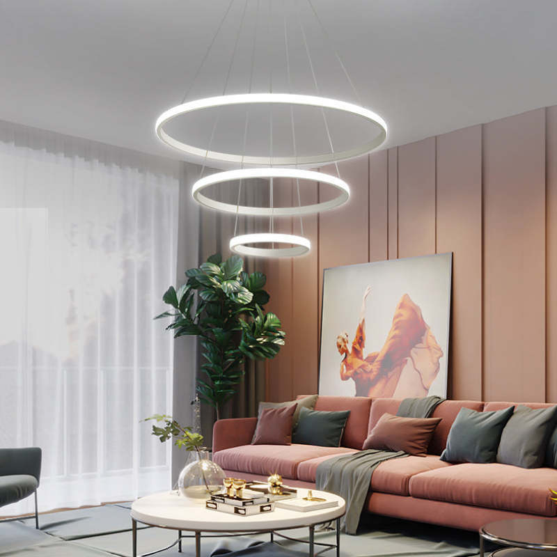 Arisha Ring Pendant Light in Living Room - Las Sola
