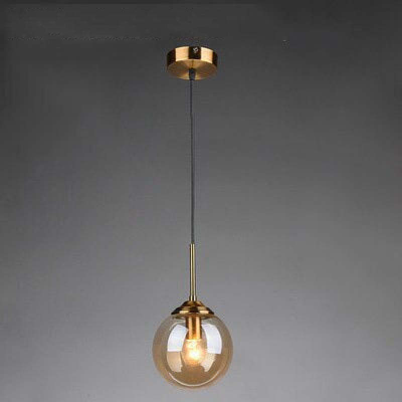 Valentina Amber Glass Pendant Light