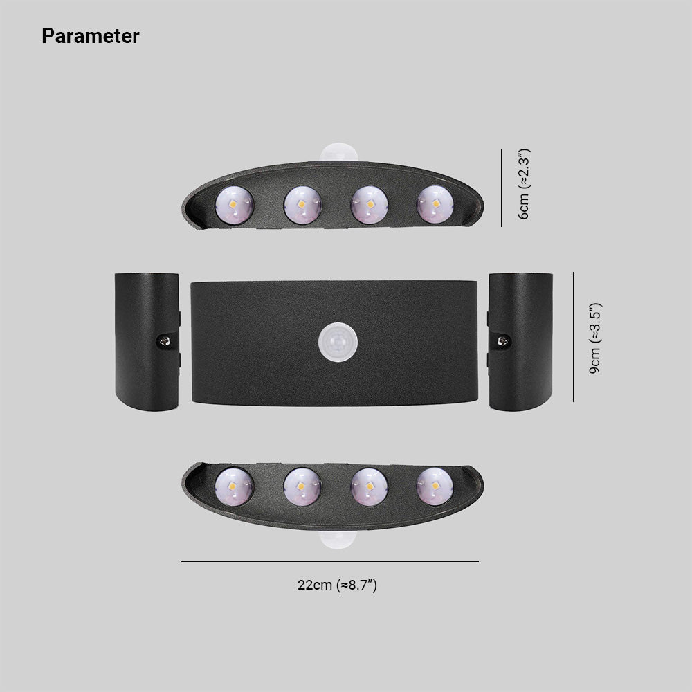 Orr Modern Simple Metal  Fixtures Up And Down LED Light Wall Lamp