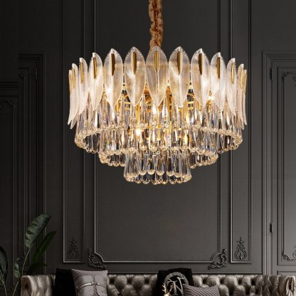 Luxury crystal chandelier, Marilyn style, living room lighting