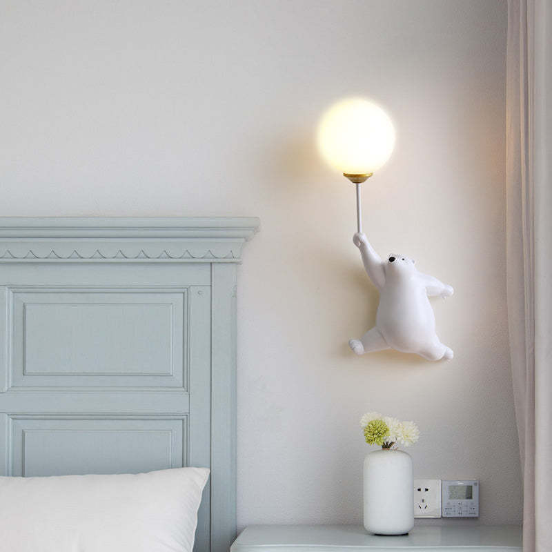 Bear Balloon Wall Lamp, Kids Bedroom Lighting