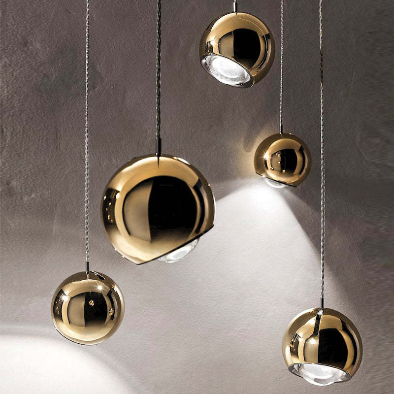 Gold Metal Ball Pendant Lights - Modern Lighting Fixtures