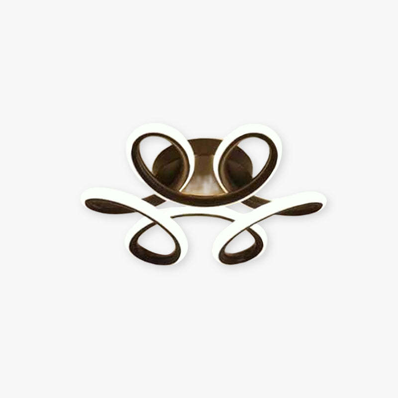 Modern flower shape metal ceiling light