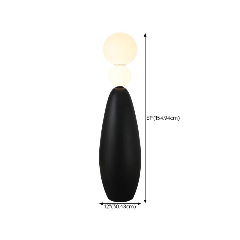 Valentina floor lamp dimensions: 61" height, 12" base