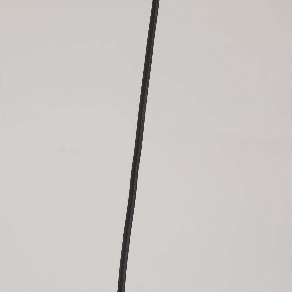 Black pendant light cord detail