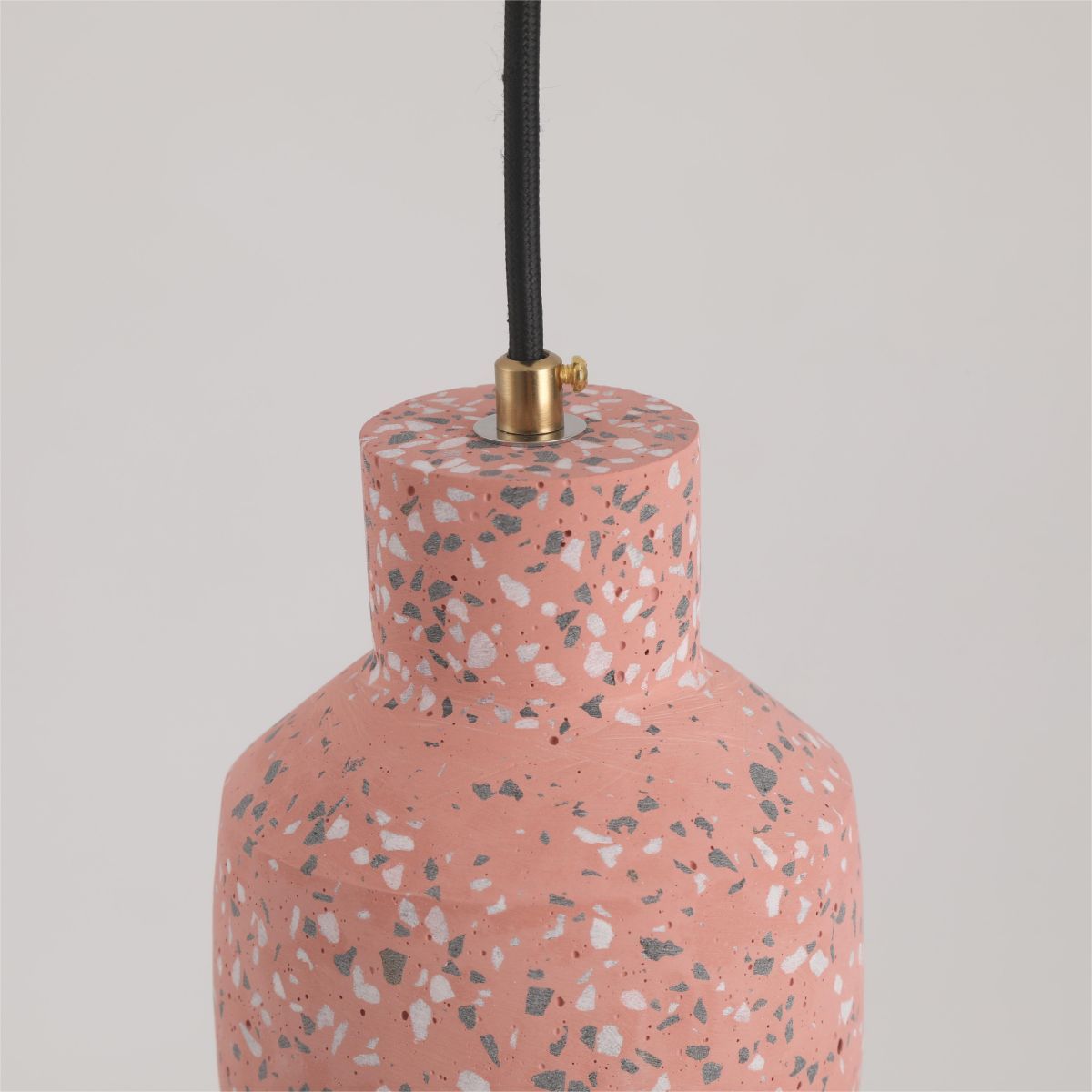 Pink Terrazzo Morandi Pendant Light Detail