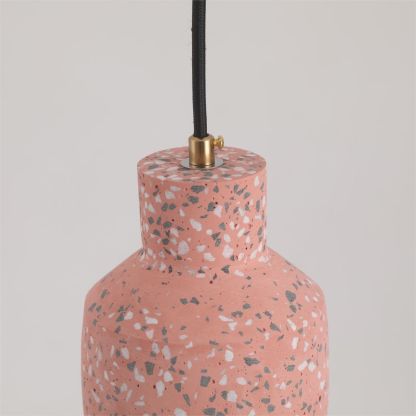 Pink Terrazzo Morandi Pendant Light Detail