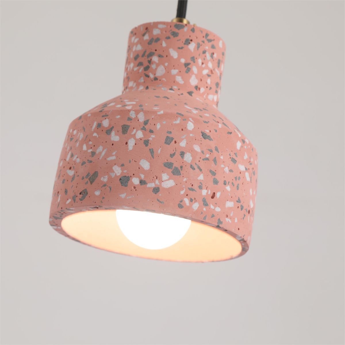 Pink Terrazzo Morandi Pendant Light Close-up
