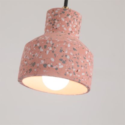Pink Terrazzo Morandi Pendant Light Close-up