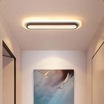 Modern linear ceiling light in hallway, Enzo lighting solution