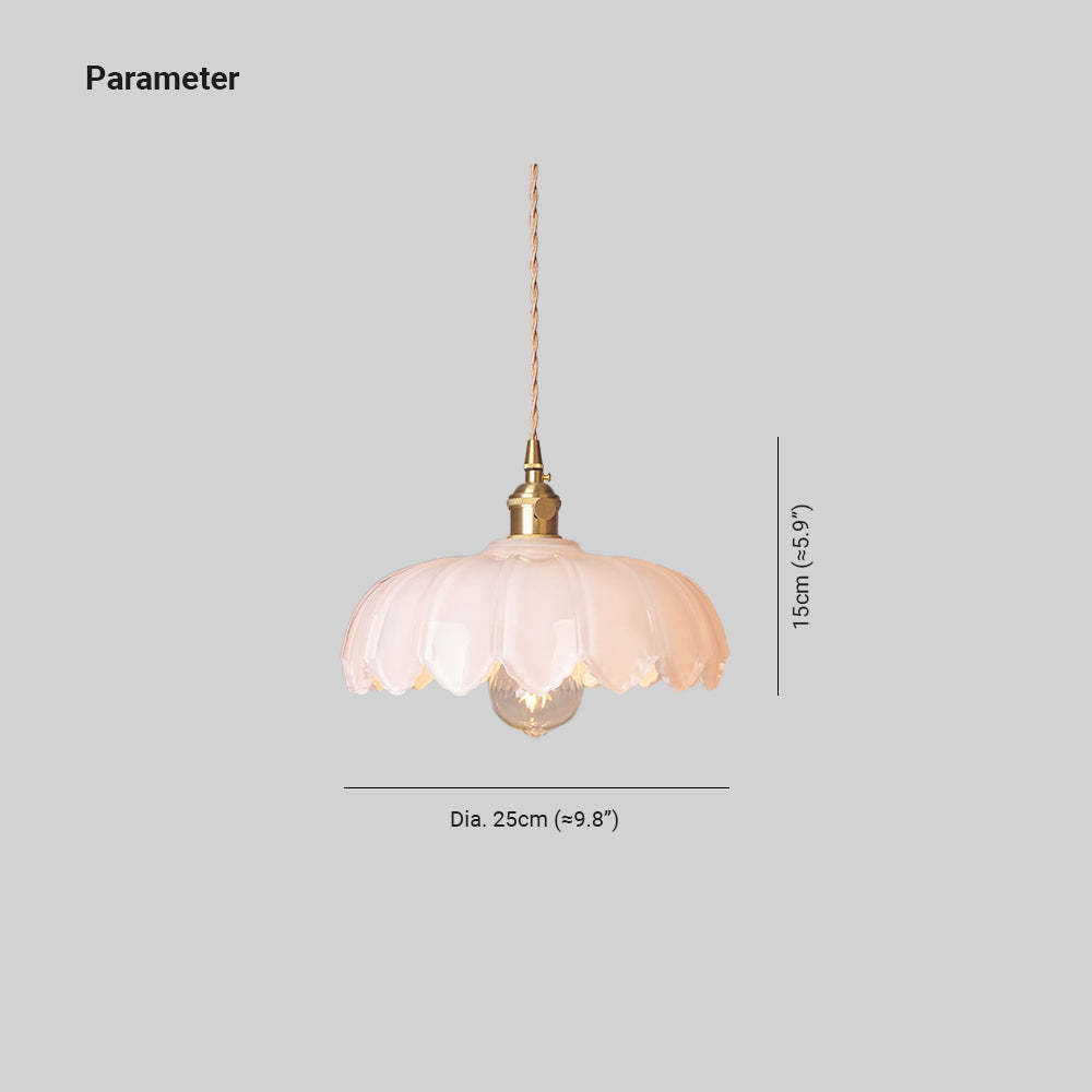 Hailie Retro Pendant Light Dimensions - Dia. 25cm (≈9.8") and 15cm (≈5.9")