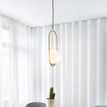 Valentina Globe Pendant Light in gold, modern interior lighting