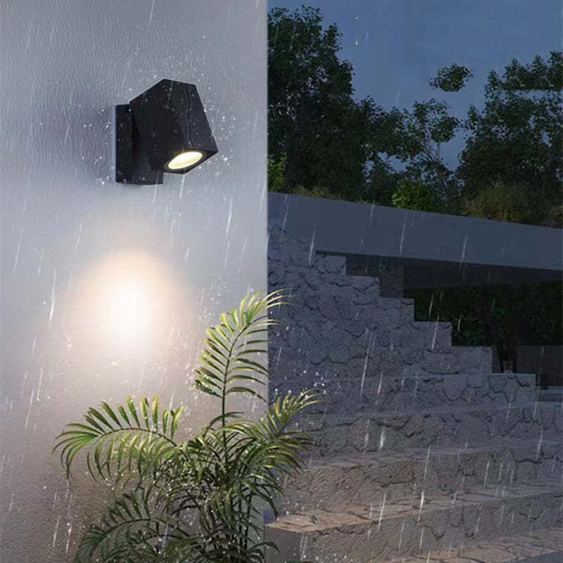 Orr Modern Outdoor Wall Lamp in the rain