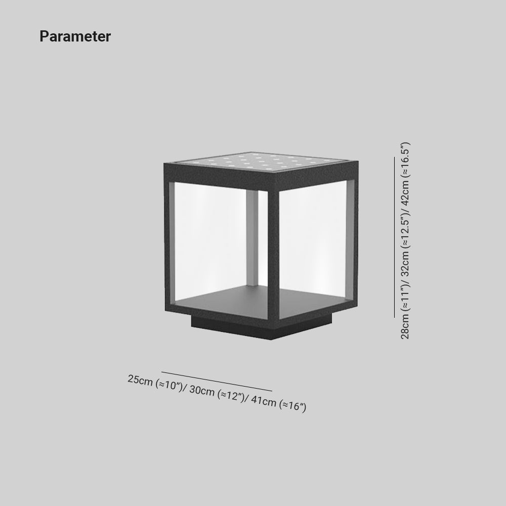 Riley Outdoor Light Post Dimensions: 25-41cm wide, 28-42cm tall