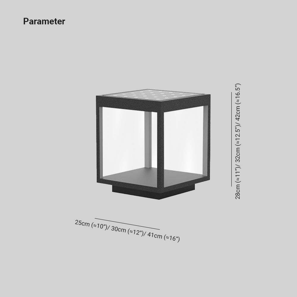 Riley Outdoor Light Post Dimensions: 25-41cm wide, 28-42cm tall