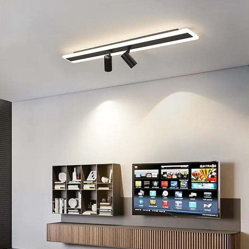 Modern Haney Ceiling Light over Living Room TV