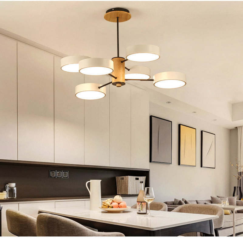 Sienna Art Deco Pendant Light illuminating dining room