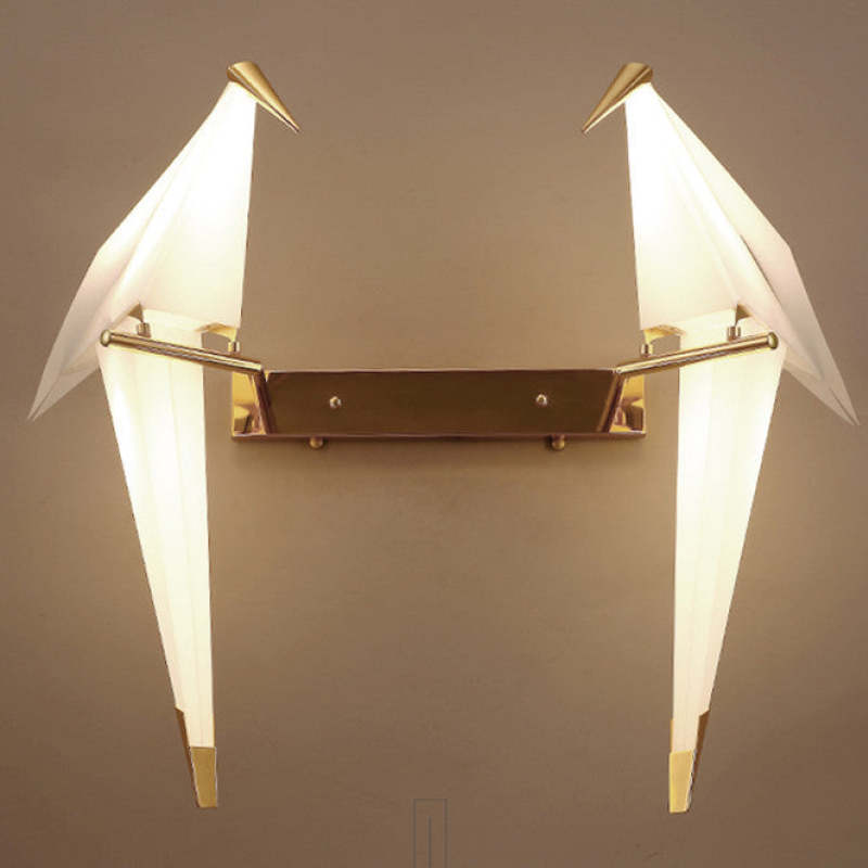 Clifford Bird Wall Lamp, Art Deco Bedroom Sconce, Las Sola