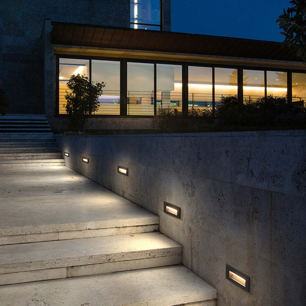 Orr Metal Outdoor Step Lighting on Stairway