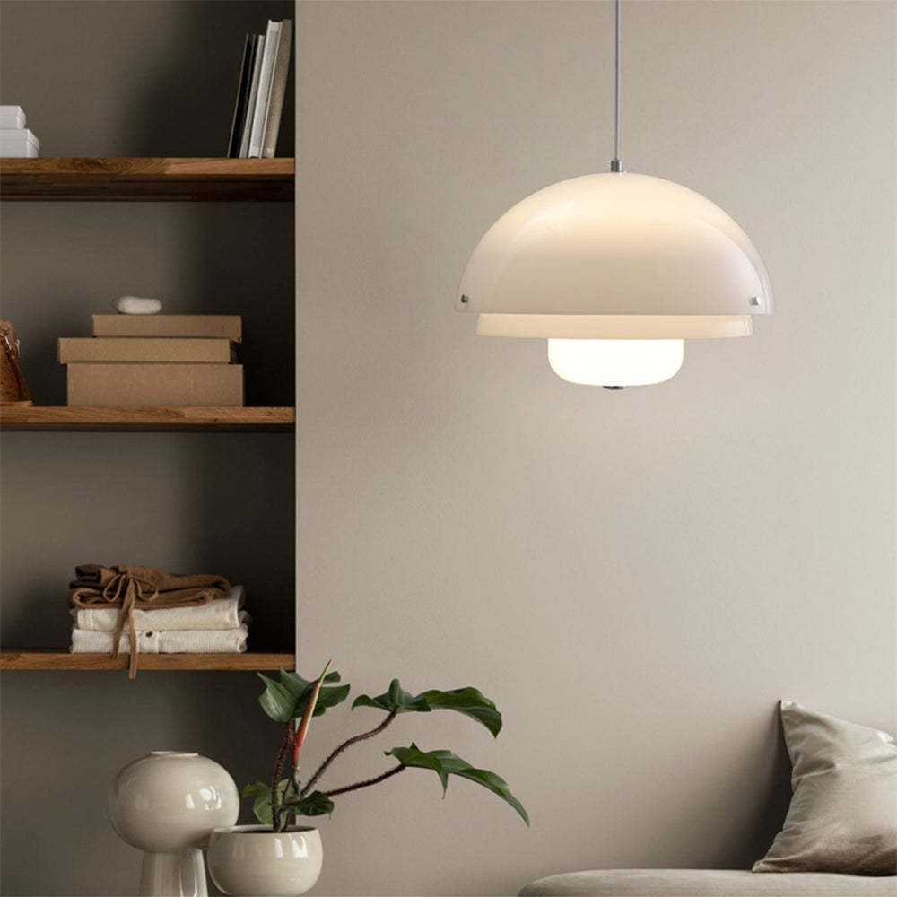 Modern Bauhaus Nordic pendant light in a home interior setting