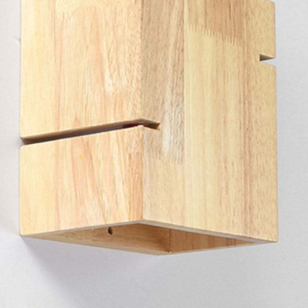 Ozawa Wall Lamp Wood Detail, Bedroom Lighting Fixture