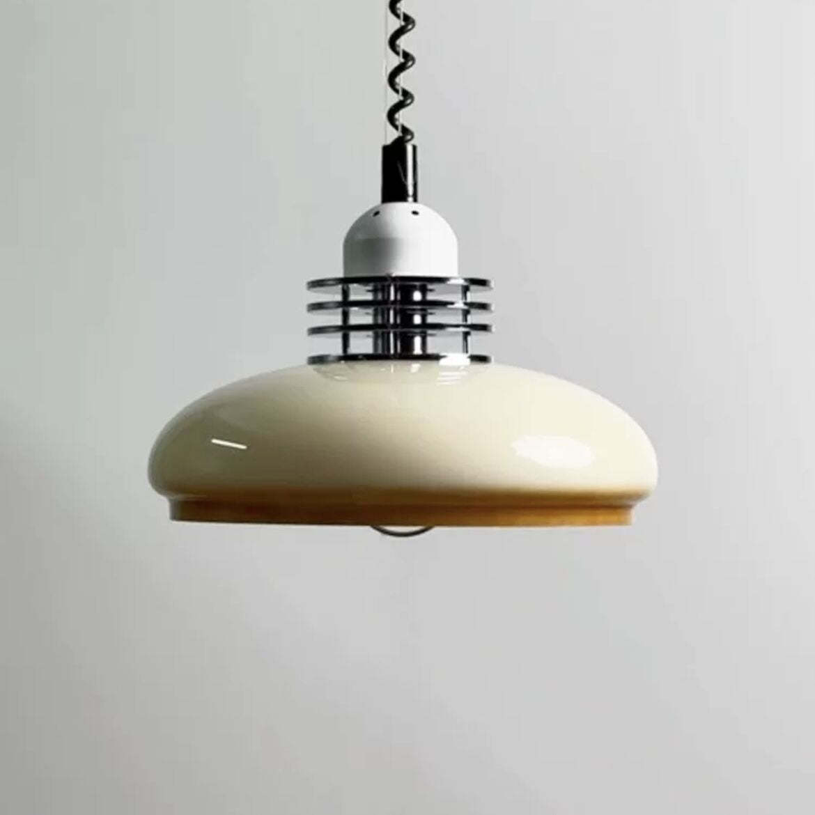 Hailie Vintage Disc Pendant Light close-up