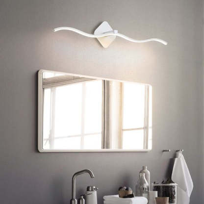 Louise Wave Wall Lamp, modern bathroom lighting by Las Sola