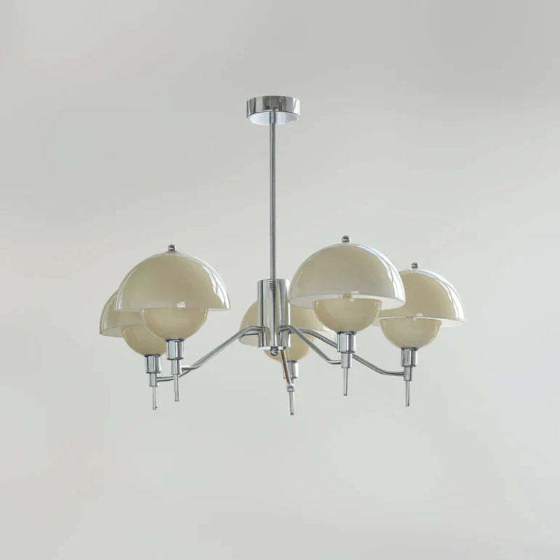 Hailie modern pendant light with beige shades